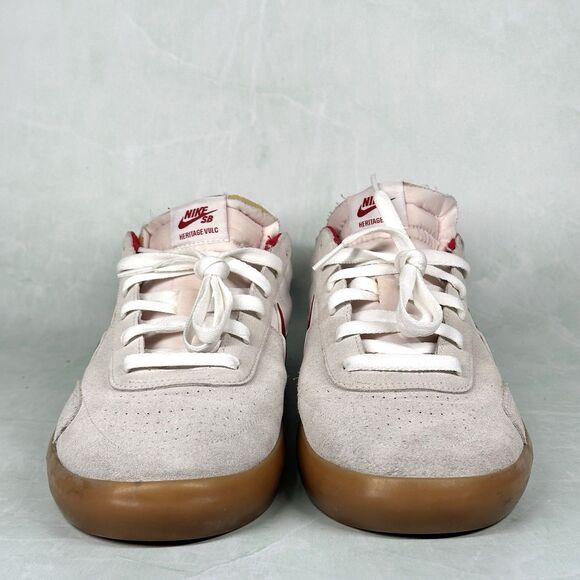 Nike Shoes Mens Size 14 Heritage Vulc SB Summit White Cardinal Red CD5010-100 - Picture 2 of 14